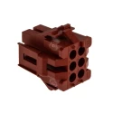 TE Connectivity AMP MR Male Connector Housing 6 Contacts 3 Row Straight 4.19 mm Pitch 1-640520-0