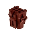 TE Connectivity AMP MR Male Connector Housing 6 Contacts 3 Row Straight 4.19 mm Pitch 1-640520-0