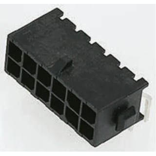 TE Connectivity Micro MATE-N-LOK Series Straight Through Hole PCB Header, 4 Contact, 3 mm Pitch, 2 Row, Shrouded 3-794680-4