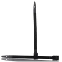 HellermannTyton Cable Tie Non-Releasable Black Polyamide 66 175 mm x 9 mm 310N Tensile Strength 112-00203 LPH175-PA66-BK
