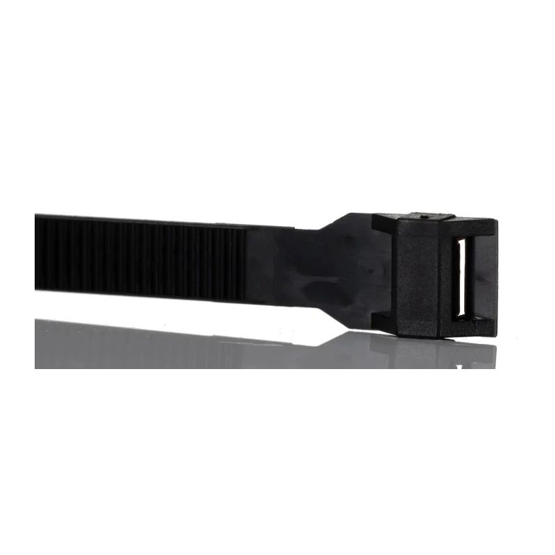 HellermannTyton Cable Tie Non-Releasable Black Polyamide 66 175 mm x 9 mm 310N Tensile Strength 112-00203 LPH175-PA66-BK