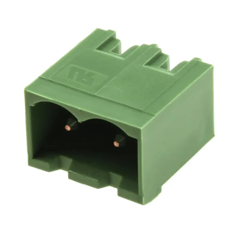 TE Connectivity Buchanan Series Pluggable Terminal Block, 2-Contact, 5.08 mm Pitch, 1 Row, 15A, 300V AC, Nylon 796636-2