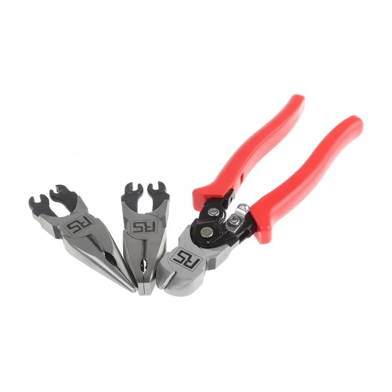 RS PRO 3-Piece 3 In 1 High Leverage Plier Set Combination, Cutters, Long Nose Pliers 710-0646