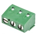 TE Connectivity Buchanan Series PCB Terminal Block 3-Contact 5.08 mm Pitch 1 Row 300V 13.5A Polyamide Housing 282837-3