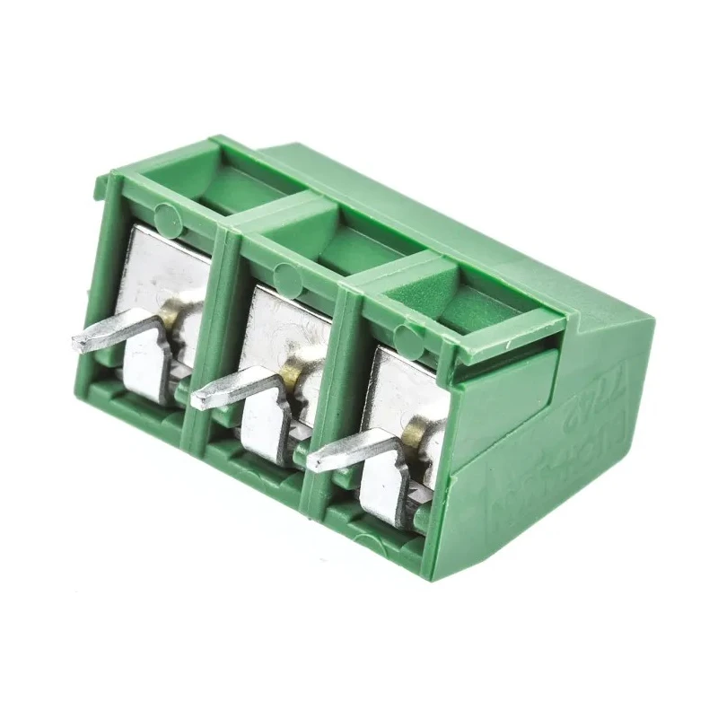 TE Connectivity Buchanan Series PCB Terminal Block 3-Contact 5.08 mm Pitch 1 Row 300V 13.5A Polyamide Housing 282837-3