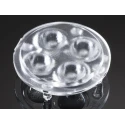 Ledil GT4 Series 4-Way LED Lens 33 to 45° Wide Angle Beam Optical Grade PMMA 35mm Diameter C10923_GT4-W