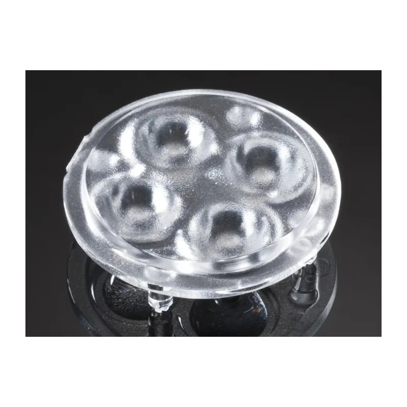 Ledil GT4 Series 4-Way LED Lens 33 to 45° Wide Angle Beam Optical Grade PMMA 35mm Diameter C10923_GT4-W