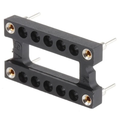 Aries Electronics 15.24 mm Pitch 14 Way DIL Through Hole Oscillator IC Socket 1107741