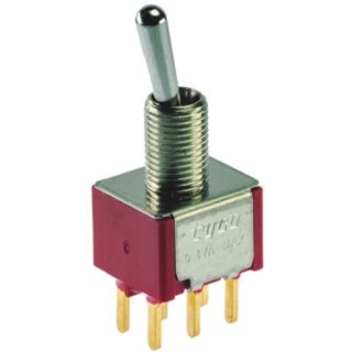 TE Connectivity Toggle Switch PCB Mount On-On DPDT Through Hole Terminal 28 V dc 20 V ac 3-1825138-6