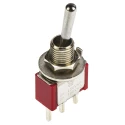TE Connectivity Toggle Switch PCB Mount On-On SPDT Through Hole Terminal 28 V dc 115 V ac 4-1825136-5