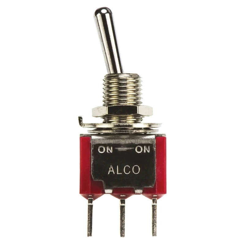 TE Connectivity Toggle Switch PCB Mount On-On SPDT Through Hole Terminal 28 V dc 115 V ac 4-1825136-5