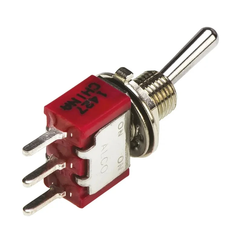 TE Connectivity Toggle Switch PCB Mount On-On SPDT Through Hole Terminal 28 V dc 115 V ac 4-1825136-5