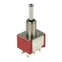 TE Connectivity Panel Mount Toggle Switch DP3T On-On-On Wire Lug Terminal 28V dc 125V ac 4-1825139-5