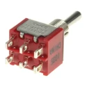 TE Connectivity Panel Mount Toggle Switch DP3T On-On-On Wire Lug Terminal 28V dc 125V ac 4-1825139-5