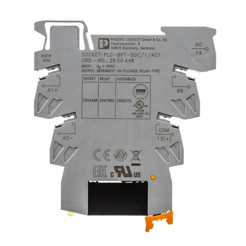 Phoenix Contact Solid State Interface Relay 6V AC/DC Control Voltage DIN Rail Mount 2900375