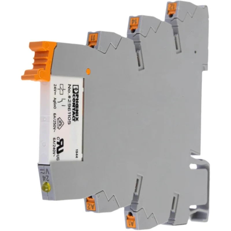 Phoenix Contact Electromechanical Interface Relay, DIN Rail Mount, 24V AC/DC Coil, SPDT Contact Configuration, 11mA 2900300