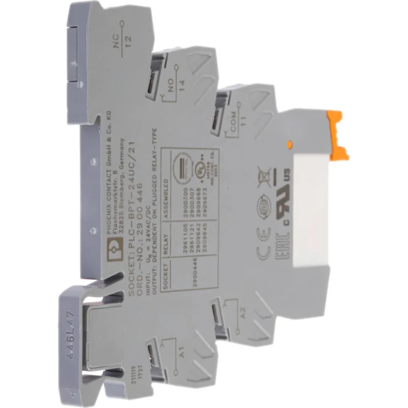 Phoenix Contact Electromechanical Interface Relay, DIN Rail Mount, 24V AC/DC Coil, SPDT Contact Configuration, 11mA 2900300