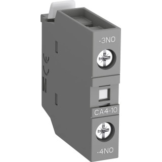 ABB Auxiliary Contact 1 Contact 1 NO Front Mount 6 A 600 V dc 690 V ac CA4-10-T