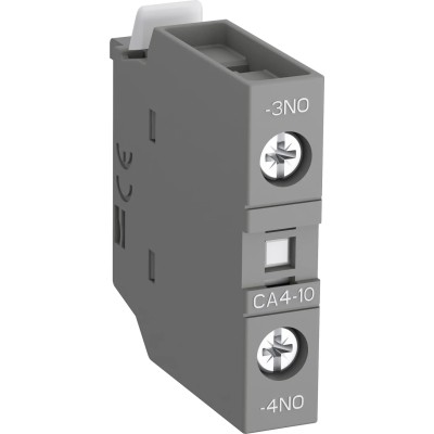 ABB Auxiliary Contact 1 Contact 1 NO Front Mount 6 A 600 V dc 690 V ac CA4-10-T