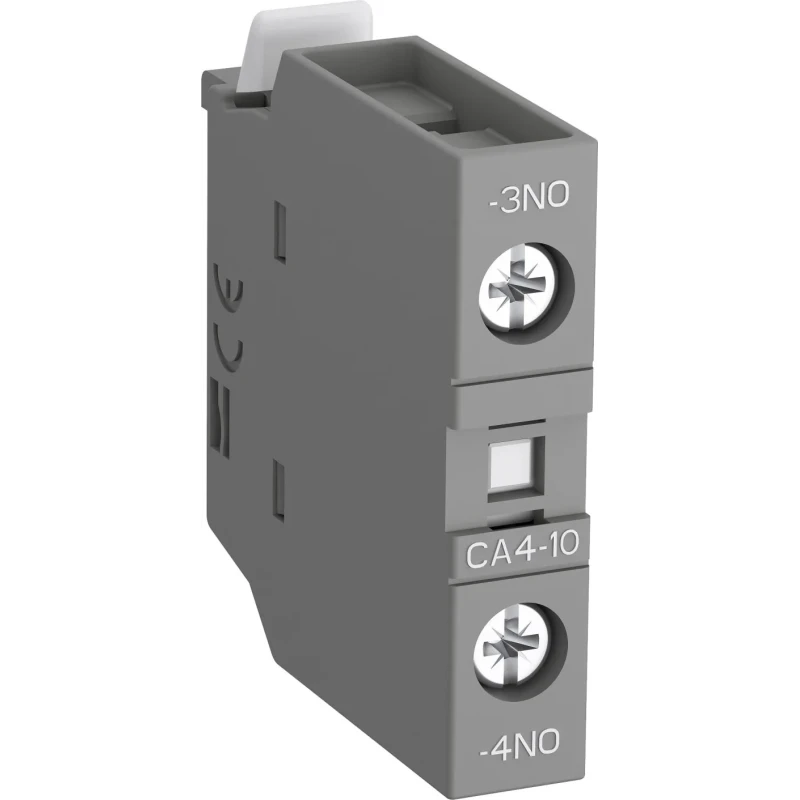 ABB Auxiliary Contact 1 Contact 1 NO Front Mount 6 A 600 V dc 690 V ac CA4-10-T