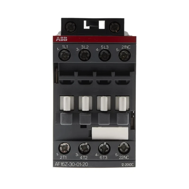 ABB Industrial Control Contactor AF16Z 3-Pole, 12-20 V DC Coil, 10.5 A, 7.5 kW, 690 V AC, DIN Rail Mount AF16Z