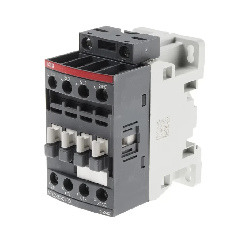 ABB Industrial Control Contactor AF16Z 3-Pole, 12-20 V DC Coil, 10.5 A, 7.5 kW, 690 V AC, DIN Rail Mount AF16Z