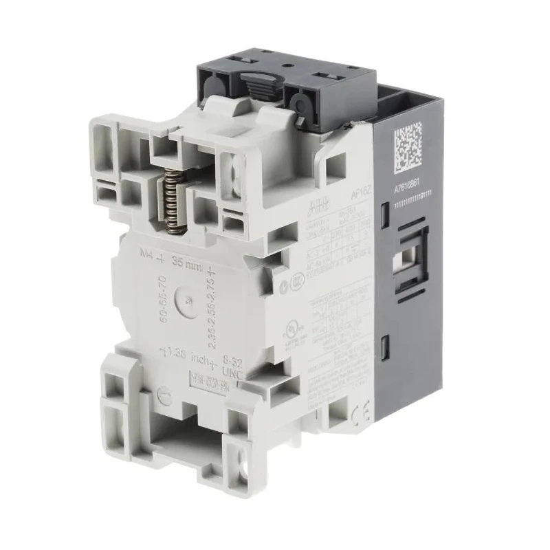 ABB Industrial Control Contactor AF16Z 3-Pole, 12-20 V DC Coil, 10.5 A, 7.5 kW, 690 V AC, DIN Rail Mount AF16Z