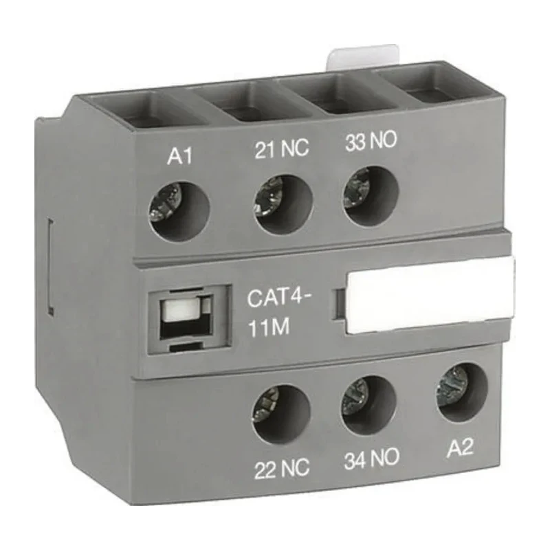 ABB Auxiliary Contact 2 Contact 1 NO/1 NC Front Mount 6 A 600 V DC 690 V AC 1SBN010151R1111 CAT4-11M