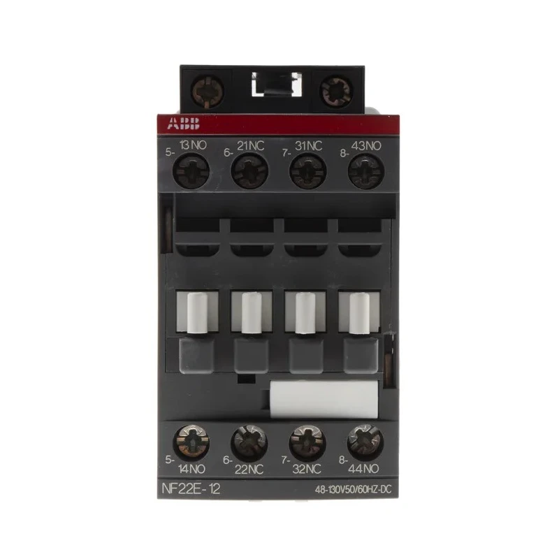 ABB NF Contactor Relay, 110V AC Coil, 4-Pole, 6A Contact Current, 2 NO/2 NC Auxiliary Contacts 1SBH137001R1222 NF22E-12