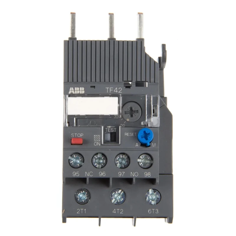 ABB Thermal Overload Relay 20A, 24A F.L.C, 24A Contact Rating, 2.6 W, 3 Pole, 1 NO/1 NC TF42