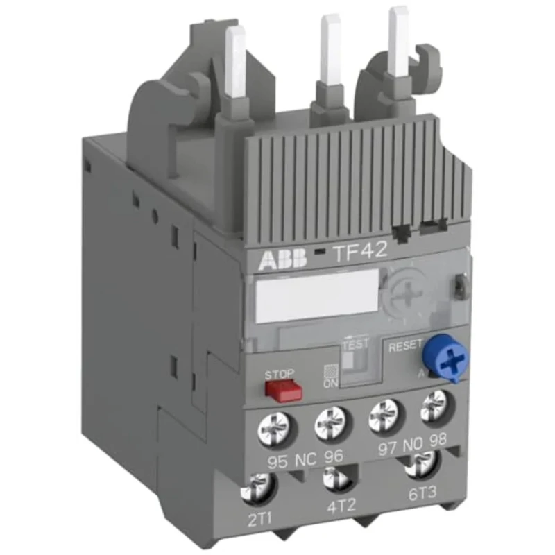 ABB Thermal Overload Relay 20A, 24A F.L.C, 24A Contact Rating, 2.6 W, 3 Pole, 1 NO/1 NC TF42