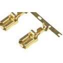 TE Connectivity Positive Lock .250 Mk I Yellow Uninsulated Female Spade Connector Crimp 6.35 x 0.81 mm Tab Size 170233-1