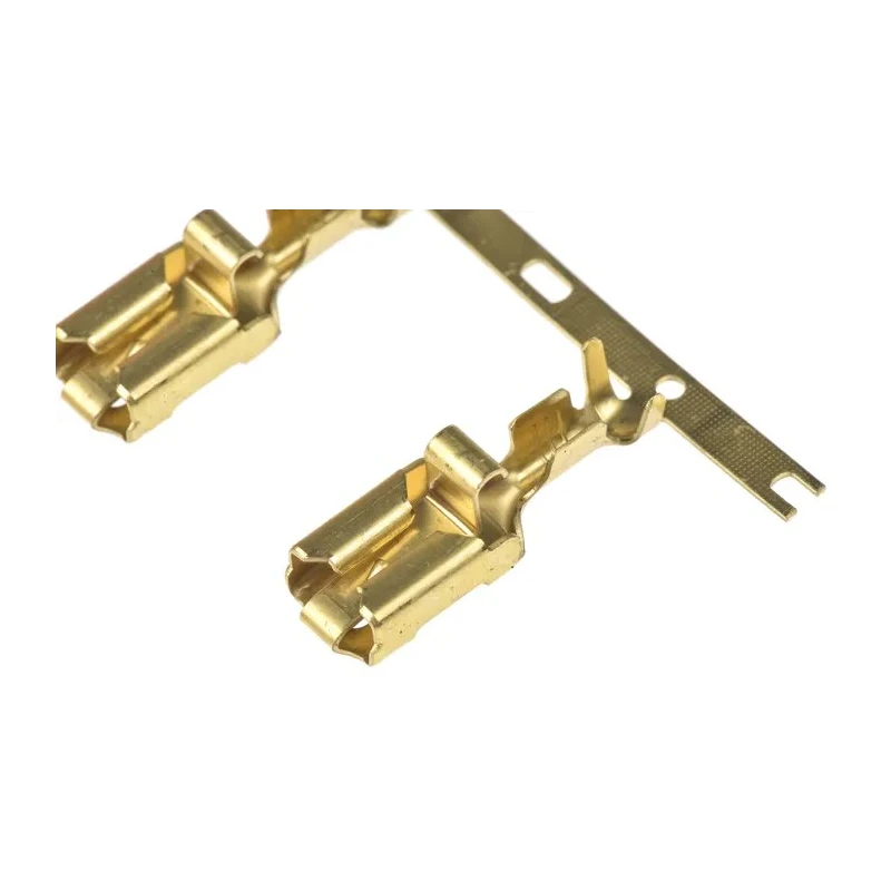 TE Connectivity Positive Lock .250 Mk I Yellow Uninsulated Female Spade Connector Crimp 6.35 x 0.81 mm Tab Size 170233-1