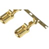 TE Connectivity Positive Lock .250 Mk I Yellow Uninsulated Female Spade Connector Crimp 6.35 x 0.81 mm Tab Size 170233-1