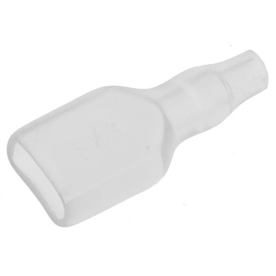 TE Connectivity 1 Way Plastic Crimp Terminal Housing, Natural 24mm Length 170823-3