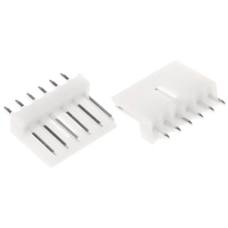 TE Connectivity EI Series Straight Through Hole PCB Header 6 Contacts 2.5 mm Pitch 1 Row Shrouded 171825-6