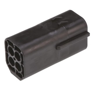 TE Connectivity Econoseal J Mk II Automotive Connector Female Black Cable 4 Way Crimp Termination 174259-2