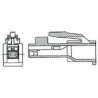 TE Connectivity AMP Universal Power Series Straight Through Hole PCB Header, 2 Contacts, 3.96 mm Pitch, 1 Row 9-176975-1