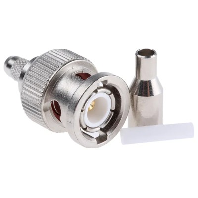 Telegartner BNC Series 50 Ω Coaxial Connector Cable Male BNC, Straight Body Crimp J01000A0040