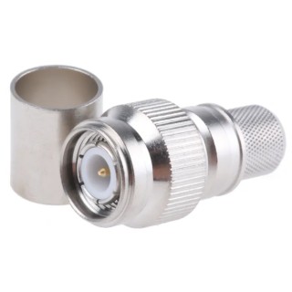 Telegartner TNC Series Coaxial Connector Cable Male TNC, 50 Ω Impedance, Straight Body Crimp J01010A0051