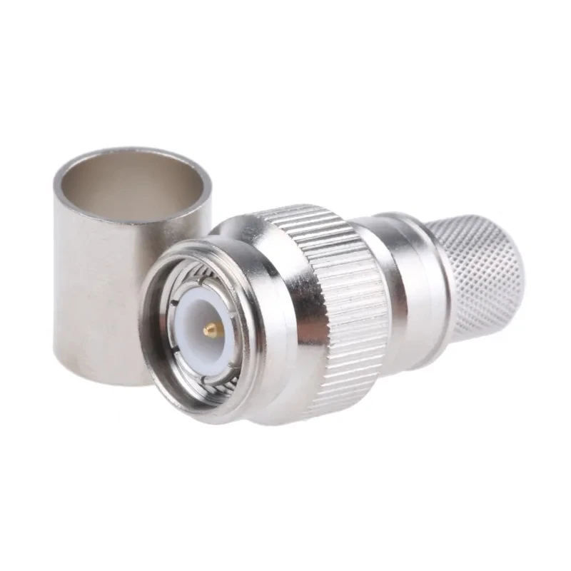 Telegartner TNC Series Coaxial Connector Cable Male TNC, 50 Ω Impedance, Straight Body Crimp J01010A0051