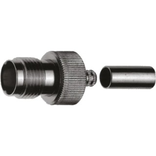 Telegartner TNC Series Coaxial Connector Cable Female TNC, 50 Ω, Straight Body Crimp J01011R0003