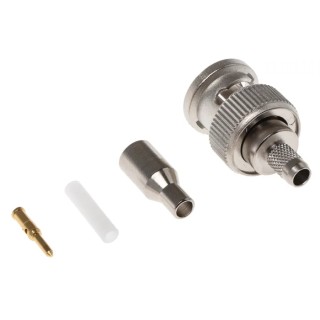 Telegartner BNC Series Coaxial Connector Cable Male BNC, 75 Ω, Straight Body Crimp J01002A0036