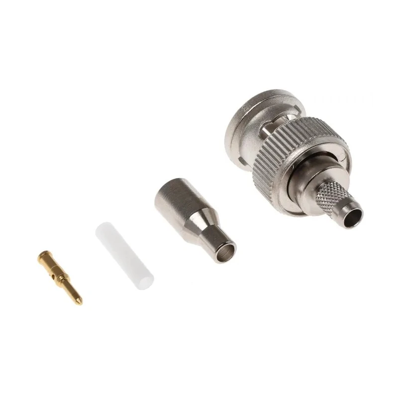 Telegartner BNC Series Coaxial Connector Cable Male BNC, 75 Ω, Straight Body Crimp J01002A0036