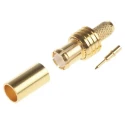 Telegartner MCX Series Coaxial Connector Cable Male MCX, 50 Ω Impedance, Straight Body Crimp J01270A0161