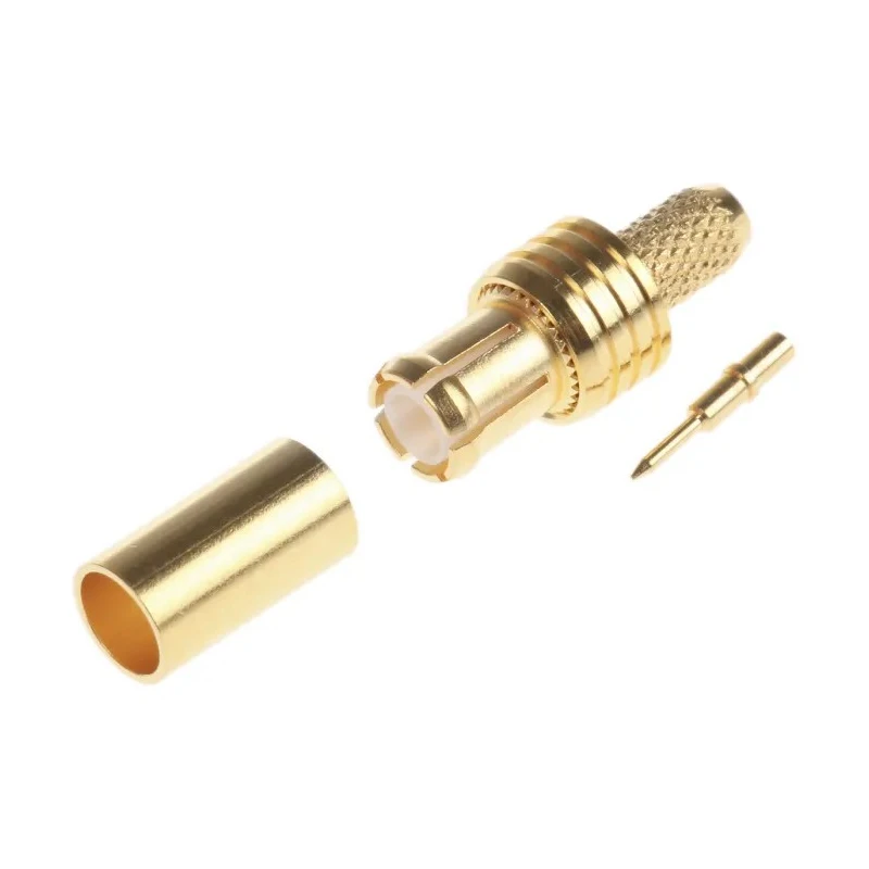 Telegartner MCX Series Coaxial Connector Cable Male MCX, 50 Ω Impedance, Straight Body Crimp J01270A0161