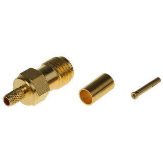 Telegartner SMA Series Coaxial Connector Cable Female SMA, 50 Ω, Straight Body Crimp J01151A0051