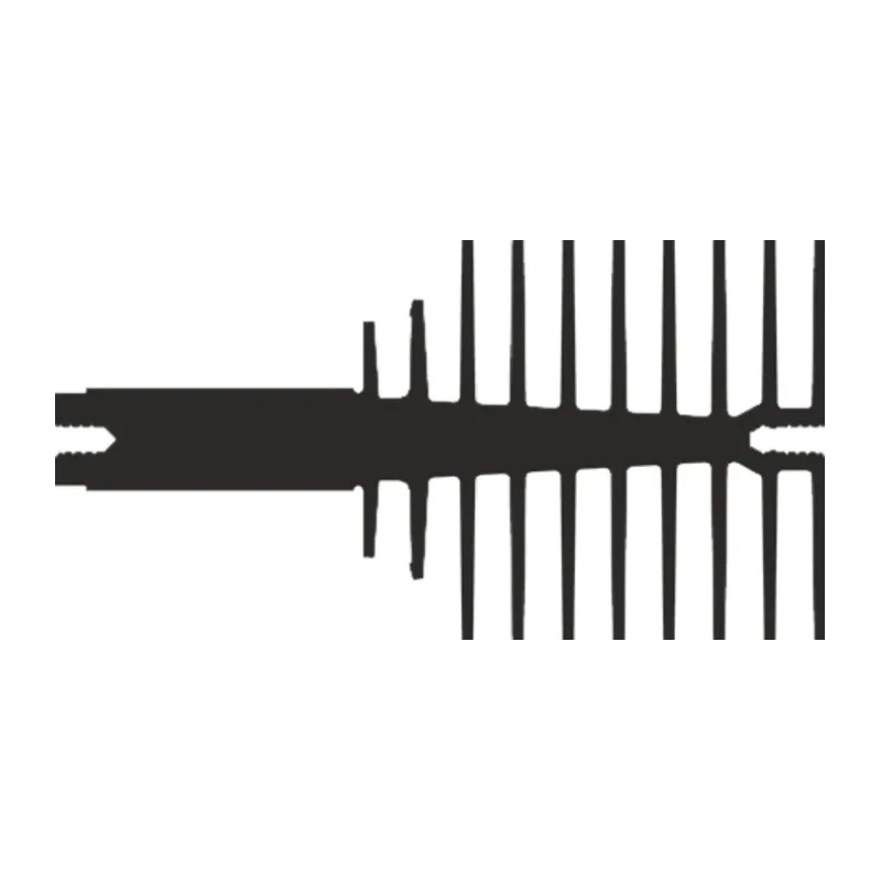 AAVID THERMALLOY Heatsink for Power Semiconductors Black Anodised Clip Mounting 1.55°C/W 75 mm x 150 mm x 40 mm 0S517/150/B