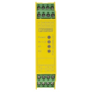 Phoenix Contact 24V ac/dc Safety Relay PSR-SCP-24UC/ESAM4/2X1/1X2 with 2 Safety Contacts and 1 Auxiliary Contact ESAM4