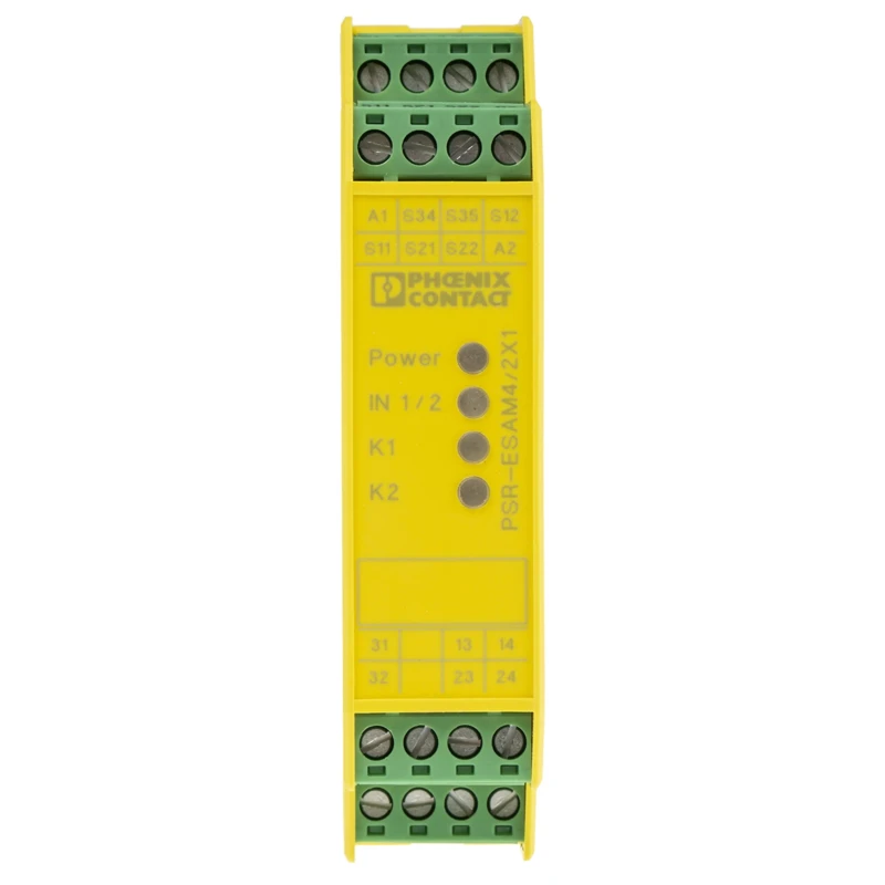 Phoenix Contact 24V ac/dc Safety Relay PSR-SCP-24UC/ESAM4/2X1/1X2 with 2 Safety Contacts and 1 Auxiliary Contact ESAM4